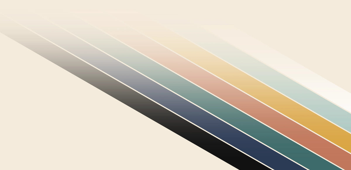 Diagonal colour bands