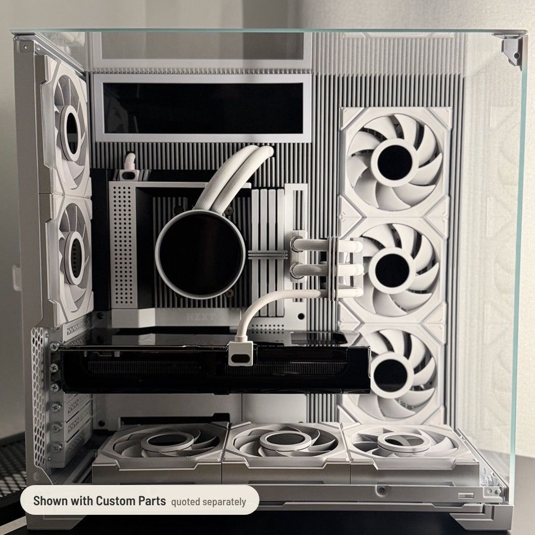 The same O11 Vision Compact build with the Redux Insert Kit and Custom Parts installed (Custom Parts are quoted separately)