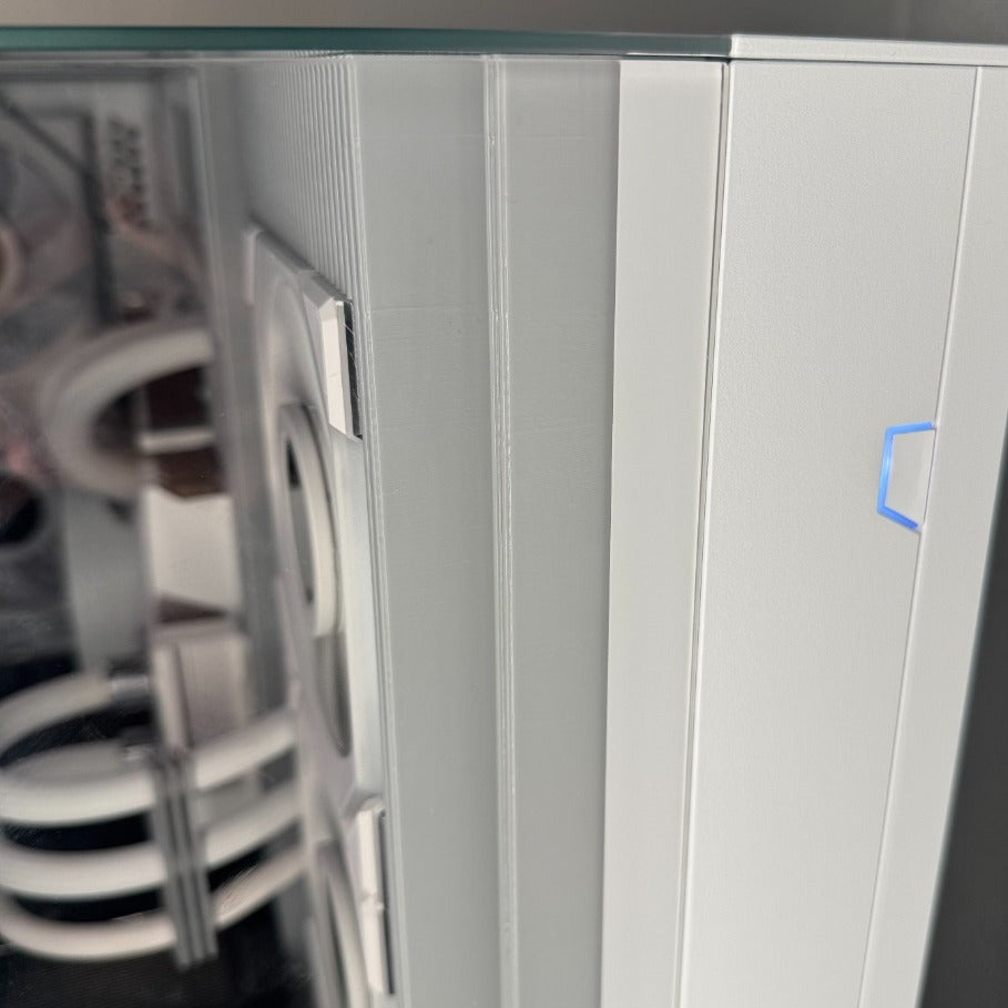 Close-up of the top of the Redux Insert Kit's fins where they meet the O11 Vision Compact's top edge